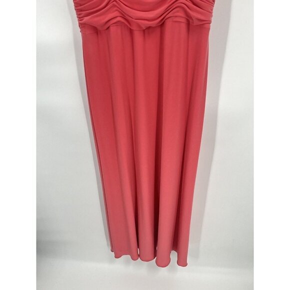 Vintage Talbots Maxi Dress Salmon Sz 10 - Picture 3 of 7